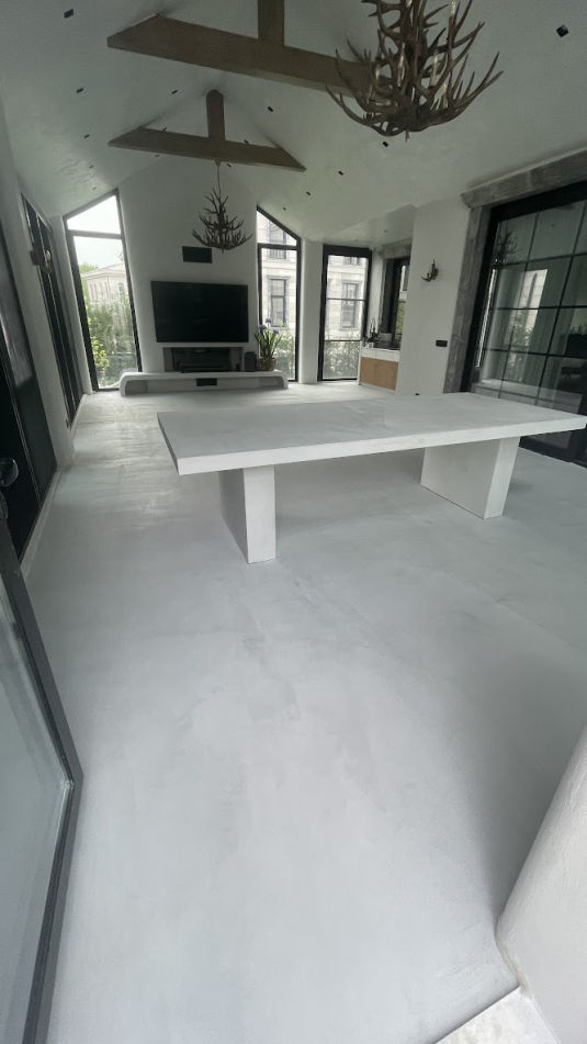 mikro çimento villa beyaz